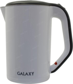 Чайник электрический Galaxy GL 0318 1.7л. 2000Вт белый/черный корпус: металл/пластик (ГЛ0318БЕЛ) от магазина РЭССИ