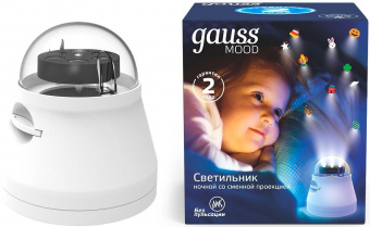 Ночник Gauss DIY0011 пластик белый от магазина РЭССИ