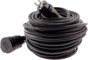 Удлинитель силовой Эра UPx-1e-3x1,5-40m-IP44(KG) (Б0050860) 3x1.5кв.мм 1розет. 40м КГ 16A без катушки черный от магазина РЭССИ