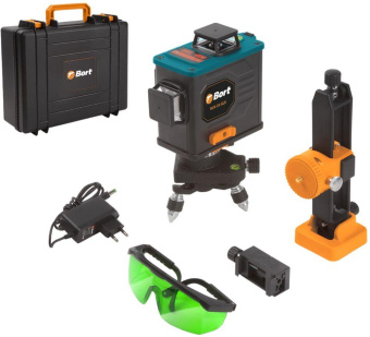 Уровень лазер. Bort BLN-25-GLK 2кл.лаз. 550нм цв.луч. зеленый 3луч. (93410952) от магазина РЭССИ