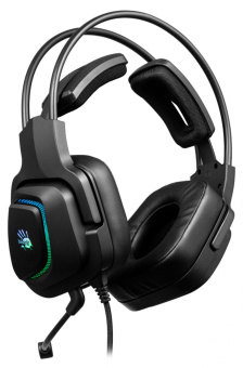 Наушники с микрофоном A4Tech Bloody G575P черный 2м мониторные оголовье (G575P 4PIN+USB/BLACK) от магазина РЭССИ