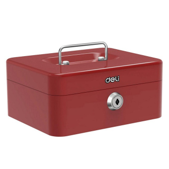 Ящик для денег Deli ET501 9x20x16 красный от магазина РЭССИ