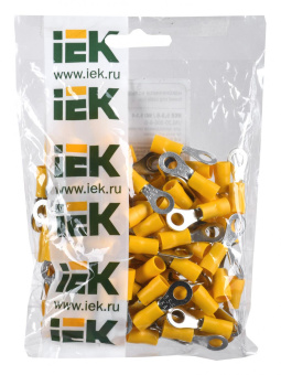 Наконечник IEK НКИ 5.5-6 1 контакт 4-6мм2 желтый (упак.:100шт) (UNL20-006-6-6) от магазина РЭССИ