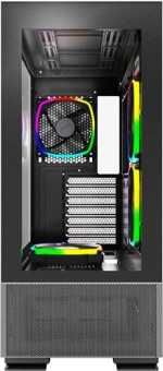Корпус Montech Sky Two черный без БП ATX 3x140mm 2xUSB3.0 audio bott PSU от магазина РЭССИ