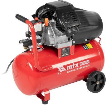 Компрессор поршневой MTX КК-2200/50 масляный 350л/мин 50л 2200Вт красный/черный от магазина РЭССИ