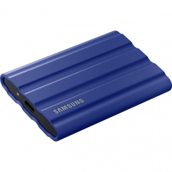 Накопитель SSD Samsung Original USB-C 2Tb MU-PE2T0R/WW Shield T7 1.8" синий от магазина РЭССИ