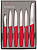 Набор ножей кухон. Victorinox Standart (5.1111.6) компл.:6предм. красный подар.коробка от магазина РЭССИ