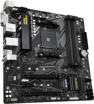 Материнская плата Gigabyte B550M DS3H Soc-AM4 AMD B550 4xDDR4 mATX AC`97 8ch(7.1) GbLAN RAID+DVI+HDMI от магазина РЭССИ