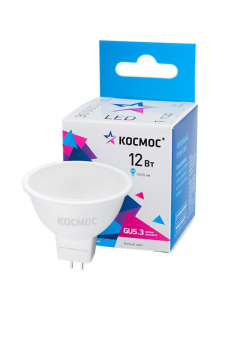 Лампа светодиодная КОСМОС LED 12w JCDR C45 12Вт GU5.3 4500K BL1 от магазина РЭССИ