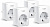 Умная розетка TP-Link Tapo P110(4-pack) EU VDEBT Wi-Fi белый от магазина РЭССИ