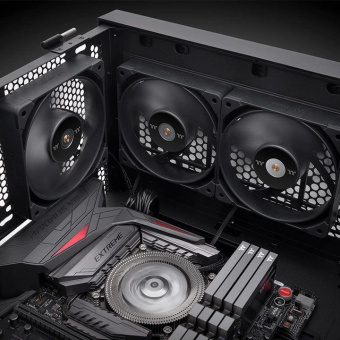 Вентилятор для корпуса Thermaltake TOUGHFAN 12 Pro 120х120x25 черный 4-pin 22.6дБ (CL-F139-PL12BL-A) Ret от магазина РЭССИ
