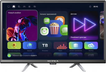 Телевизор LED Supra 24" STV-LC24ST0155Wsb. черный/черный HD 60Hz DVB-T DVB-T2 DVB-C WiFi от магазина РЭССИ