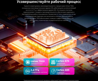 Планшет Teclast T50Plus Tiger T620 (2.0) 8C RAM6Gb ROM256Gb 10.95" IPS 1920x1200 LTE 2Sim Android 14 серый 13Mpix 8Mpix BT GPS WiFi Touch microSD 1Tb 8000mAh 10hr от магазина РЭССИ