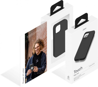 Чехол (клип-кейс) uBear для Apple iPhone 15 Plus Touch Mag Case with MagSafe черный (CS270BL67TH-I23M) от магазина РЭССИ