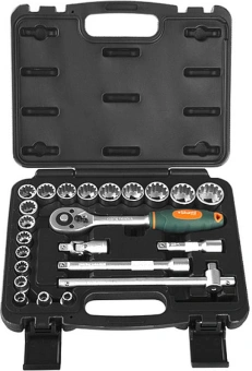 Набор торцевых головок Sturm! 1045-20-S23 в комплекте 23 предмета +жесткий кейс от магазина РЭССИ
