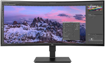Монитор LG 35" UltraWide 35BN77C-B черный VA LED 21:9 HDMI M/M матовая HAS Piv 300cd 178гр/178гр 3440x1440 DP 2K USB 8.3кг от магазина РЭССИ