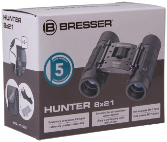 Бинокль Bresser 8x 21мм Hunter 8x21 черный (24477) от магазина РЭССИ