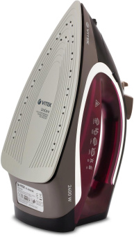 Утюг Vitek VT-8309 2400Вт черный/коричневый/бордовый от магазина РЭССИ
