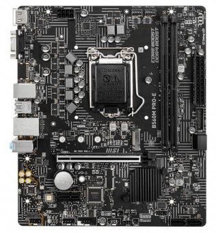 Материнская плата MSI B560M PRO-E Soc-1200 Intel B560 2xDDR4 mATX AC`97 8ch(7.1) GbLAN+VGA+HDMI от магазина РЭССИ