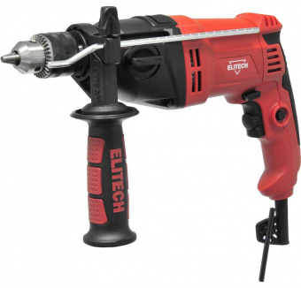 Дрель ударная Elitech ДУ 900/2РЭК 900Вт патрон:кулачковый реверс (кейс в комплекте) (181187) от магазина РЭССИ