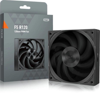 Вентилятор для корпуса PcCooler F5 R120 120х120x25 черный 4-pin (F5R120-BKNT1-GL) Ret от магазина РЭССИ