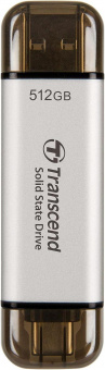Накопитель SSD Transcend USB-C 512GB TS512GESD310S серебристый USB-A от магазина РЭССИ
