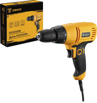 Дрель-шуруповерт Deko DKSD500W 500Вт патрон:быстрозажимной (063-4053) от магазина РЭССИ