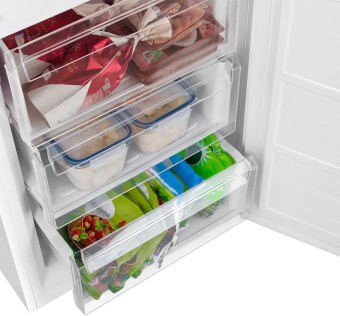 Холодильник Weissgauff WRK 185 Total NoFrost Inverter White Glass 2-хкамерн. белый инвертер от магазина РЭССИ