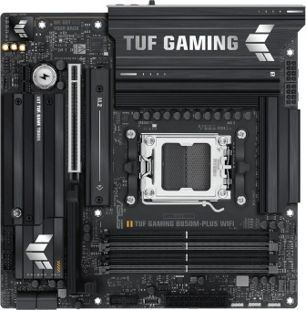 Материнская плата Asus TUF GAMING B850M-PLUS WIFI SocketAM5 AMD B850 4xDDR5 mATX AC`97 8ch(7.1) 2.5Gg RAID+HDMI+DP от магазина РЭССИ