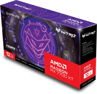 Видеокарта Sapphire PCI-E 4.0 11335-02-20G NITRO+ RX 7700 XT GAMING OC AMD Radeon RX 7700XT 12288Mb 192 GDDR6 2276/16000 HDMIx2 DPx2 HDCP Ret от магазина РЭССИ