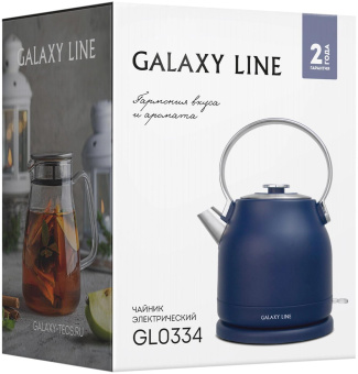 Чайник электрический Galaxy Line GL 0334 1.5л. 2200Вт синий корпус: нерж.сталь (7010103340) от магазина РЭССИ