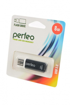 Носитель информации PERFEO PF-C13B008 USB 8GB черный BL1 от магазина РЭССИ