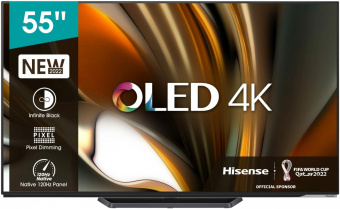Телевизор OLED Hisense 55" 55A85H черный 4K Ultra HD 120Hz DVB-T DVB-T2 DVB-C DVB-S DVB-S2 WiFi Smart TV (RUS) от магазина РЭССИ