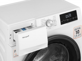 Стиральная машина Weissgauff WMD 6148 DC Inverter Steam класс: A загр.фронтальная макс.:8кг (с сушкой) белый от магазина РЭССИ