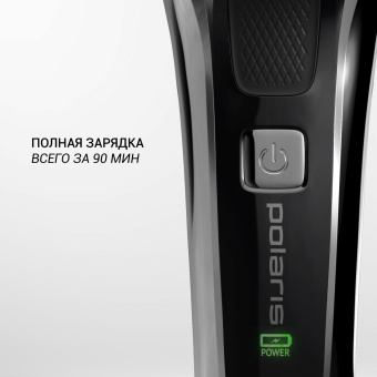 Бритва роторная Polaris PMR 0305R wet&dry PRO 5 blades реж.эл.:3 питан.:аккум. черный от магазина РЭССИ