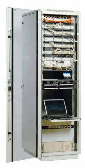 Шкаф коммутационный ЦМО (ШТК-М-38.6.6-1ААА) напольный 38U 600x620мм пер.дв.стекл задн.дв.стал.лист 2 бок.пан. направл.под закл.гайки 500кг серый 455мм 87.3кг 180град. 1850мм от магазина РЭССИ