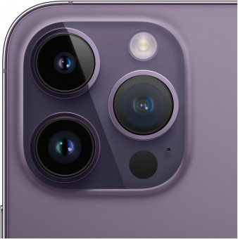 Смартфон Apple A2889 iPhone 14 Pro 256Gb 6Gb темно-фиолетовый моноблок 3G 4G 1Sim 6.1" 1179x2556 iOS 16 48Mpix 802.11 a/b/g/n/ac/ax NFC GPS GSM900/1800 GSM1900 TouchSc Protect от магазина РЭССИ