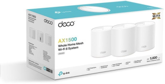 Бесшовный Mesh роутер TP-Link Deco X10 (DECO X10(3-PACK)) AX1500 10/100/1000BASE-TX белый (упак.:3шт) от магазина РЭССИ