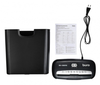 Шредер Buro Home BU-S601S (секр.Р-1) ленты 6лист. 10лтр. пл.карты от магазина РЭССИ