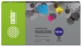 Картридж струйный Cactus CS-EPT973100 T9731 черный (540мл) для Epson WorkForce WF-C869RD3TWFC/WF-C869RDTWF от магазина РЭССИ