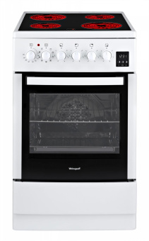 Плита Электрическая Weissgauff WES Е2V16 WE белый стеклокерамика (без крышки) от магазина РЭССИ