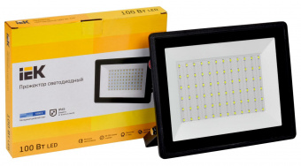 Прожектор уличный IEK СДО LPDO601-100-65-K02 светодиодный 100Втчерный от магазина РЭССИ
