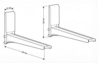 Кронштейн для СВЧ Holder MWS-2005 серебристый макс.40кг настенный фиксированный от магазина РЭССИ