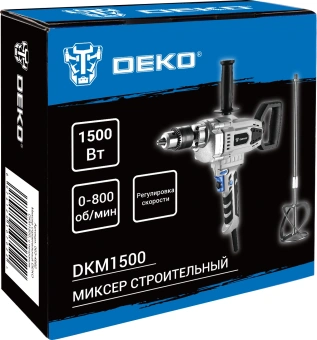 Дрель-миксер Deko DKM1500 1500Вт ключевой реверс (063-4992) от магазина РЭССИ