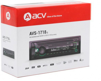 Автомагнитола ACV AVS-1718G 1DIN 4x45Вт от магазина РЭССИ