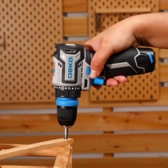 Дрель-шуруповерт Deko Loner 12V Pro аккум. патрон:быстрозажимной (кейс в комплекте) (085-1122) от магазина РЭССИ