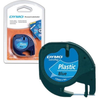 Картридж ленточный Dymo LT S0721650 черный/голубой для Dymo от магазина РЭССИ
