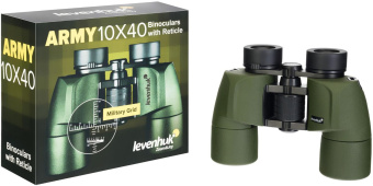 Бинокль Levenhuk 10-10x 40мм Army 10x40 зеленый (81932) от магазина РЭССИ