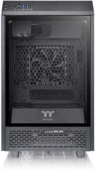 Корпус Thermaltake The Tower 100 черный без БП miniITX 1x120mm 3x140mm 2xUSB3.0 audio bott PSU от магазина РЭССИ