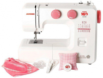 Швейная машина Janome 311PG белый/розовый от магазина РЭССИ